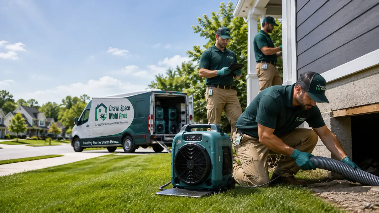 Crawl Space Mold Removal in North English, IA